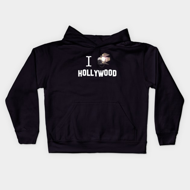 I Light Hollywood Kids Hoodie by SKY13theartist